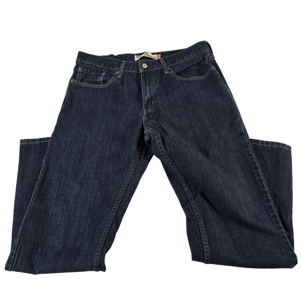 Levis 559 Relaxed Straight Jeans Mens 33x32 Dark Indigo Blue Denim 14961